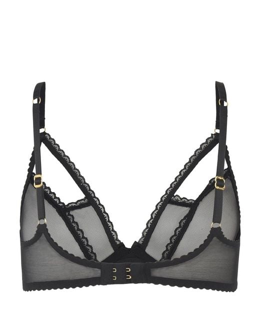 Agent Provocateur Black Fia Plunge Underwired Bra