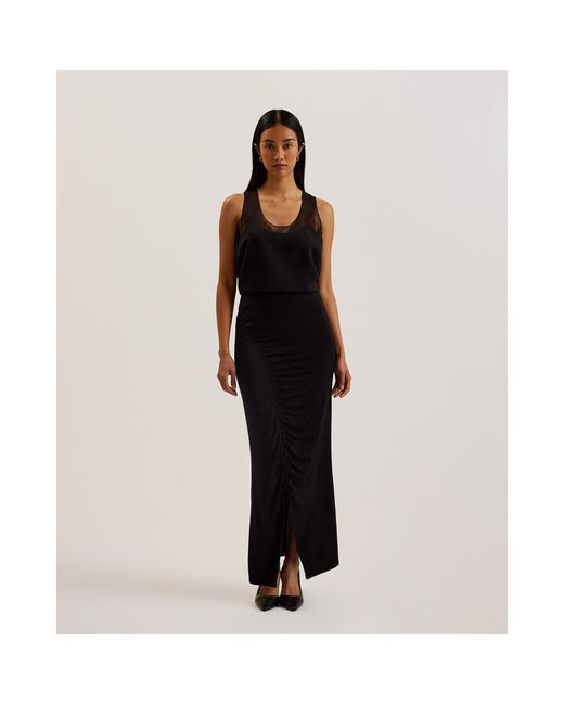 Ted Baker Black Panel Tank Top