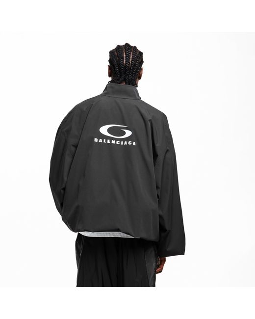 Balenciaga Black Bal Tracksuit Jacket Sn62 for men