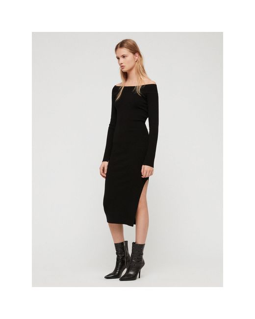 AllSaints Black Alyssa Dress