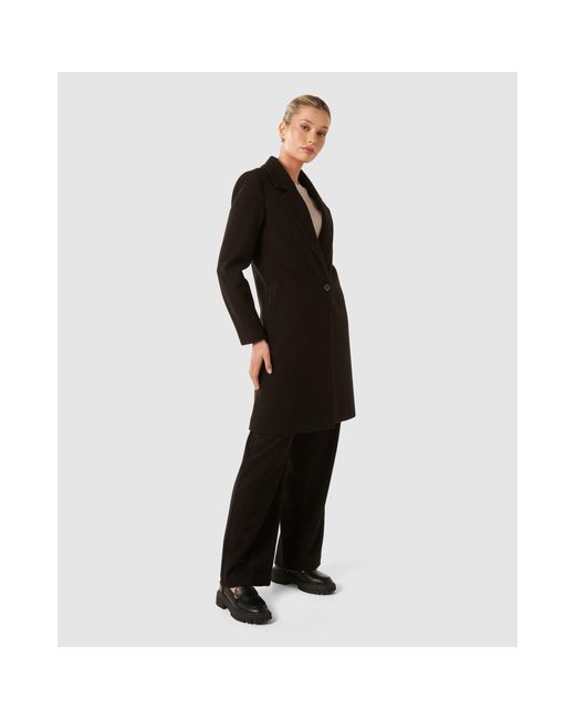 Forever New Black Billie Longline Coatigan
