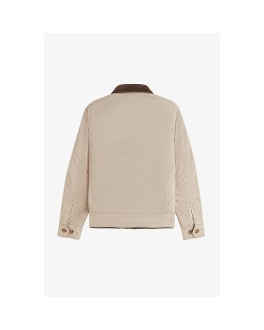 Fred Perry Natural Caban Barn Jacket for men