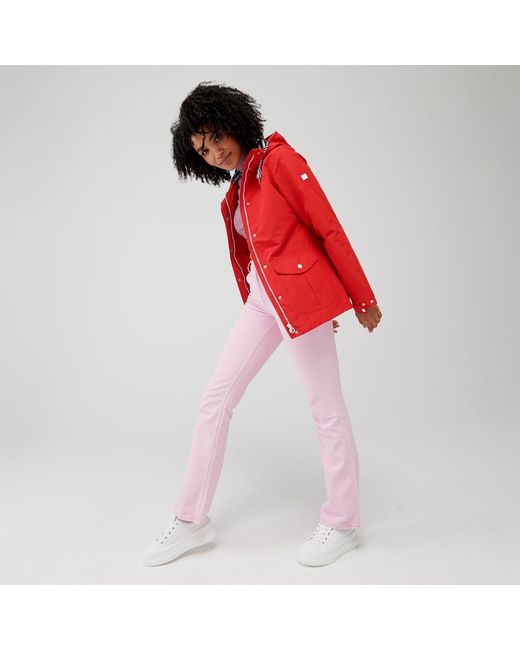 Regatta Red Bayarma Breathable Long Sleeve Waterproof Jacket