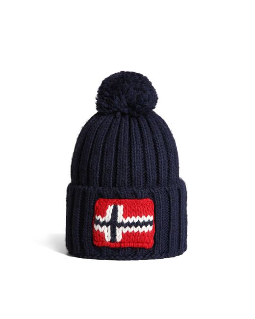 Napapijri Blue Semiury Beanie Hat Adults