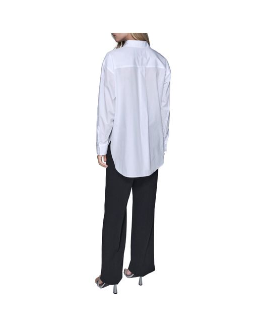 Karl Lagerfeld Blue Sportswear Patterned Long Sleeve Shirt