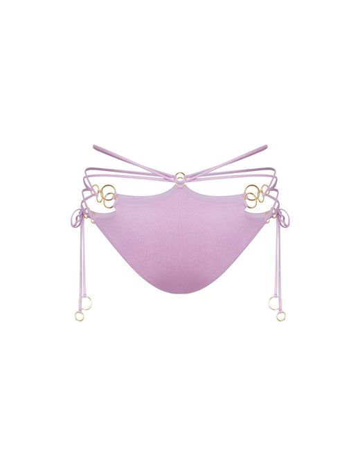 Agent Provocateur Purple Davine Bikini Bottoms