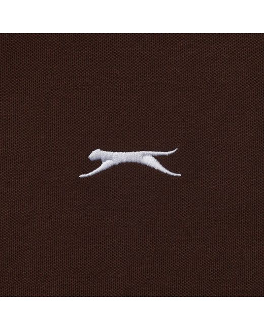 Slazenger 1881 Brown Plain Polo Shirt for men