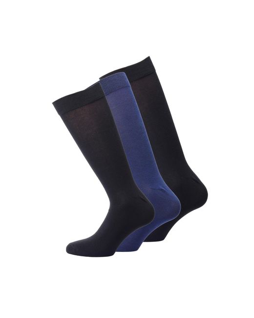 DIESEL Blue Skm- Three Pack Socks for men