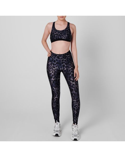 Koral Blue Tax Cheetah Bra