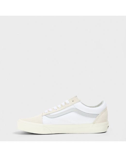 Vans White Adults Old Skool Tone Canvas Trainers