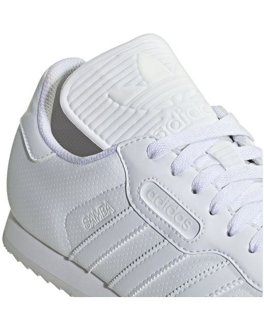 Adidas White Samba Super Trainers for men