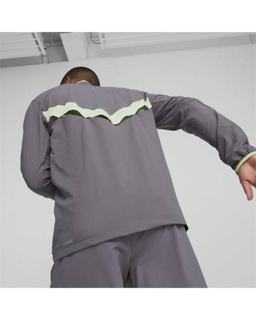 PUMA Gray Run Ultraweave Performance Training Jacket for men