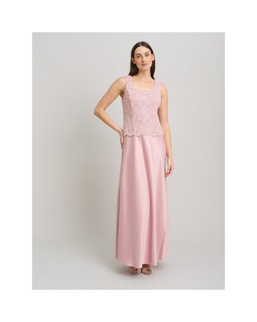 Gina Bacconi Pink Marilou Lace & Satin Dress & Jacket