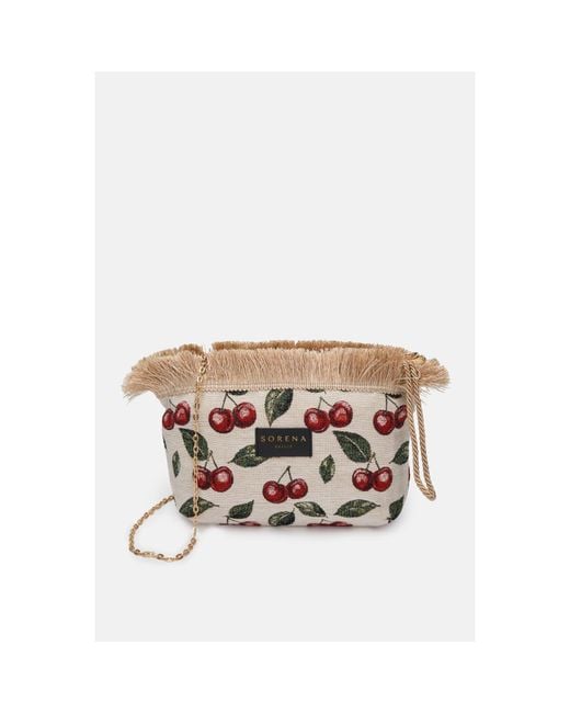 Sorena White Clutch Bag