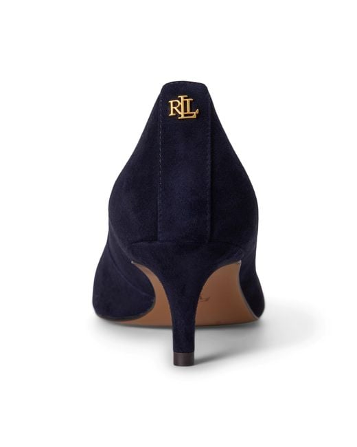 Ralph Lauren Blue Adrienna Pumps Stiletto Court Shoes