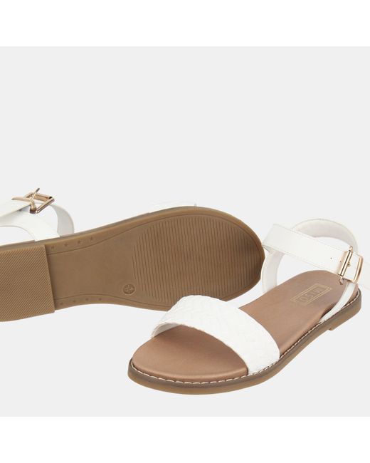 Miso Natural Interweave Flat Sandals