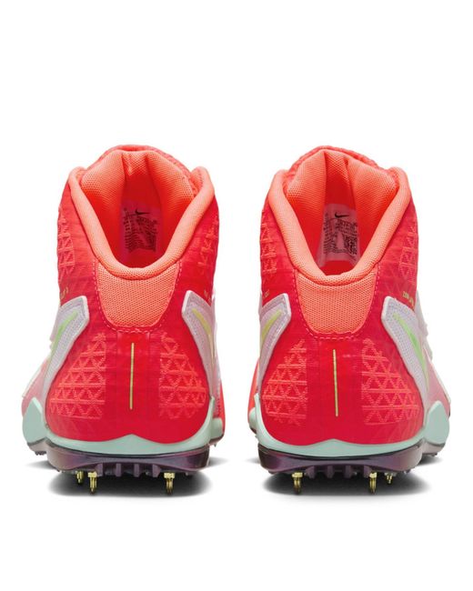 Nike Red Zoom Javelin Elite 3 Mid Top Sneakers for men