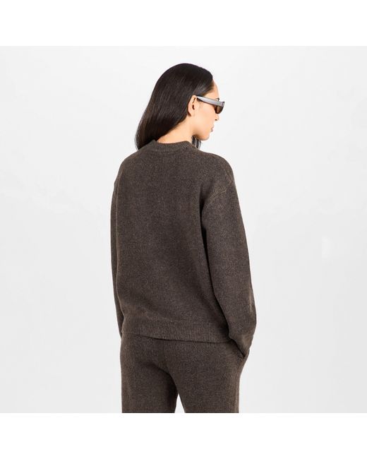 The Couture Club Brown Knitted Sweatshirt