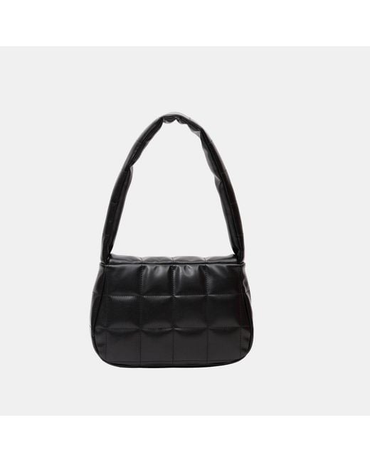 Firetrap Black Faux Leather Shoulder Bag