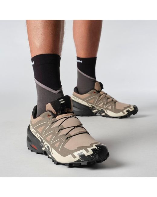 Salomon Brown Speedcross 6 Trail Running Shoes for men