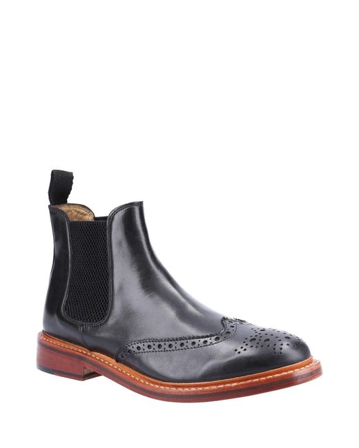 Cotswold Blue Siddington Leather Goodyear Welt Boot for men