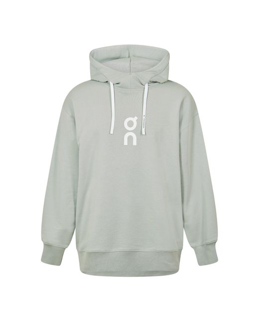 On Shoes Gray Club Hoodie for men