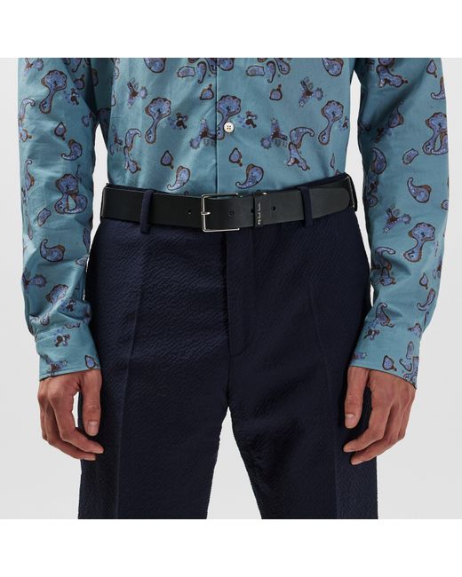 Paul Smith Black Smart Leather Belt for men