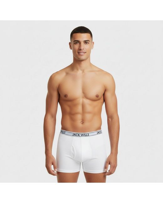 Jack Wills Blue Jw Daundley Boxers 3 Pack for men