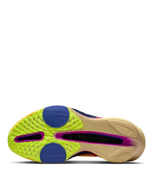 Nike Yellow Zoomx Alphafly 3 Running Shoes for men