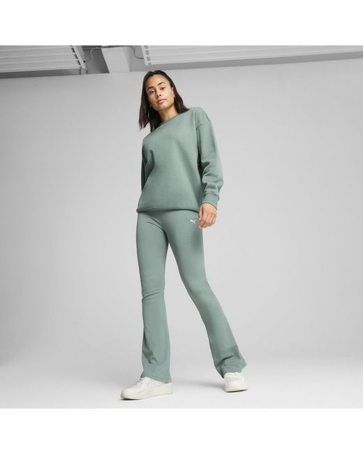 PUMA Blue Ess High-Waist Flared Leggings Trousers