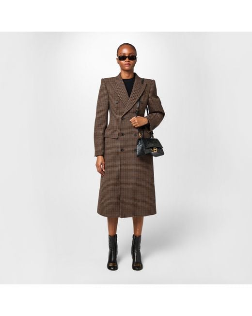 Balenciaga Black Hourglass Small Crocodile Handbag