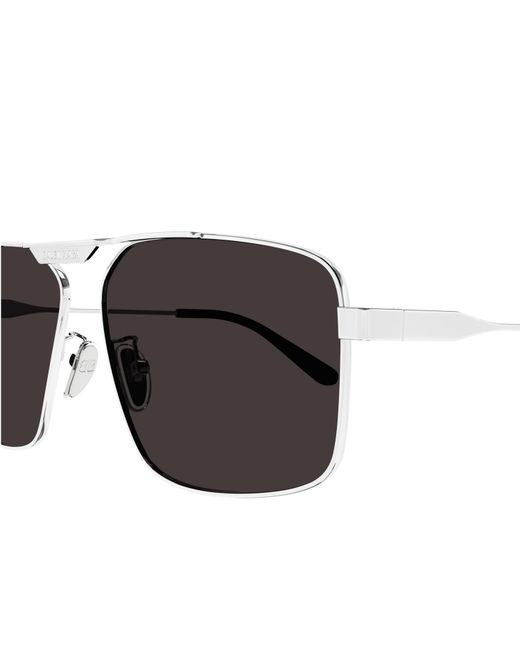 Balenciaga Black Rectangle Sunglasses Bb0418Sk-002 for men