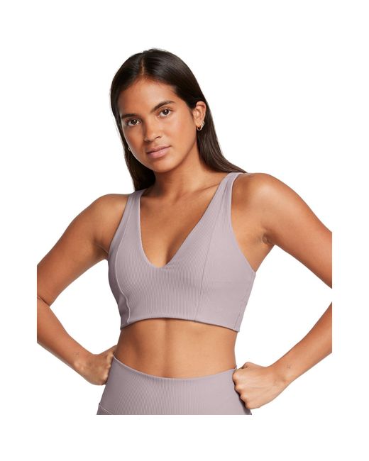 Under Armour Gray Rib Low Impact Sports Bra