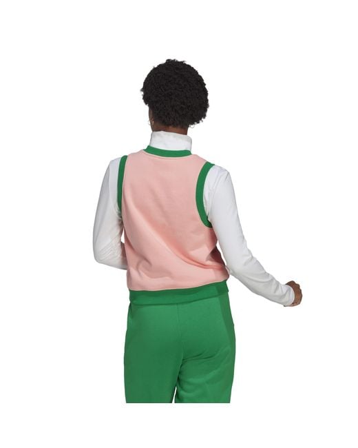 Adidas Originals Pink Adicolour 70S Sweater Vest