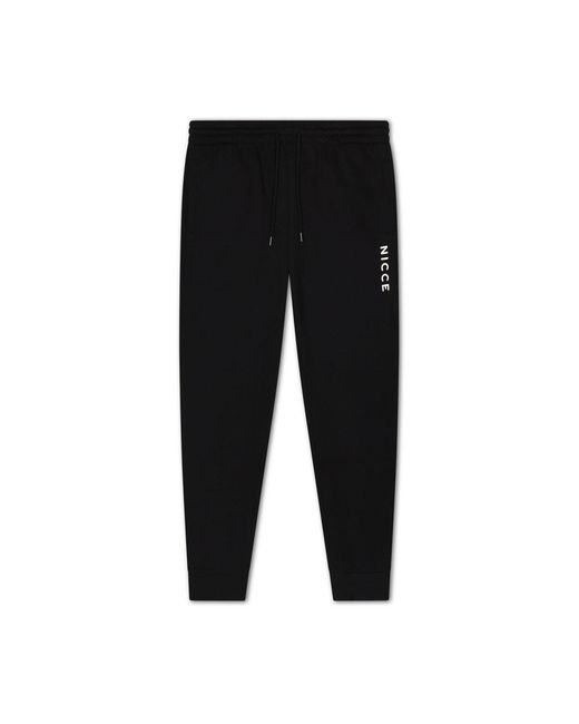 Nicce London Black Dean Fleece Tracksuits for men