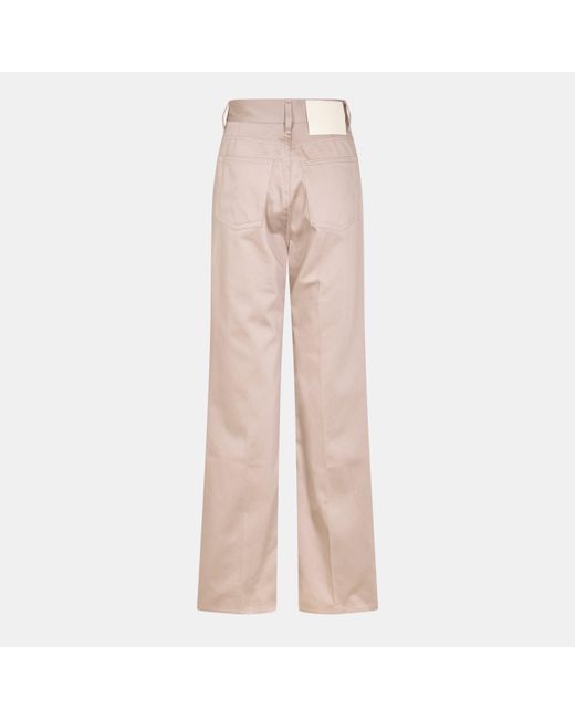 AMI Pink Straight Leg Trousers