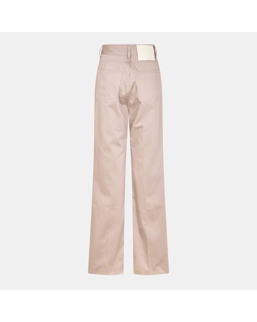 AMI Pink Straight Leg Trousers
