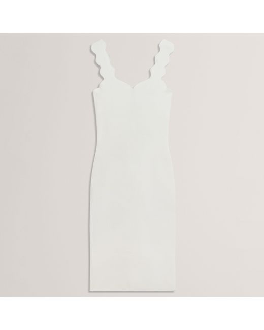 Ted Baker White Knit Bodycon Dress