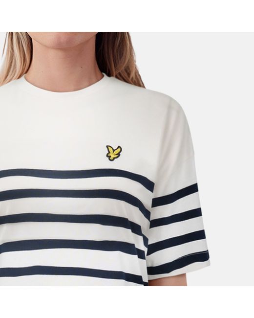 Lyle & Scott Blue C Breton Long-Sleeve T-Shirt