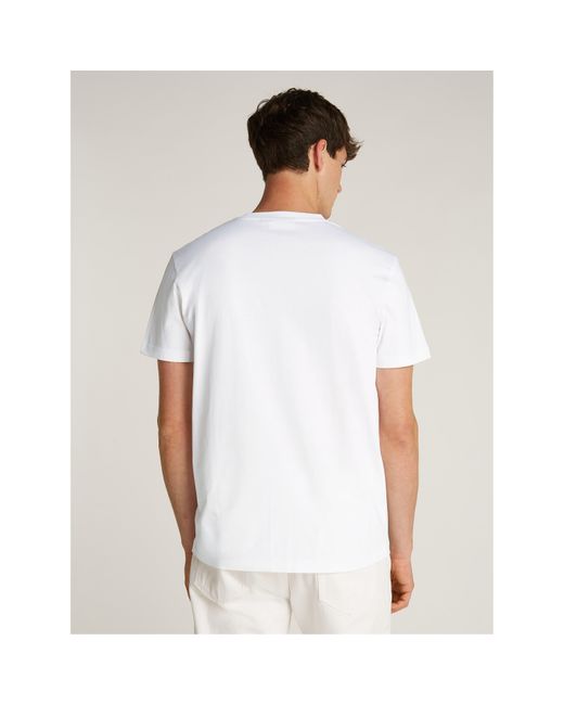 Calvin Klein White Short-Sleeved T-Shirt for men