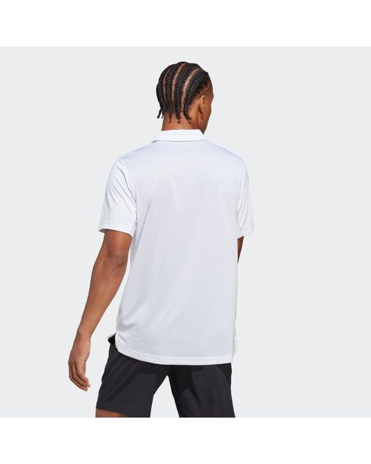 Adidas White Club Tennis Polo Shirt for men