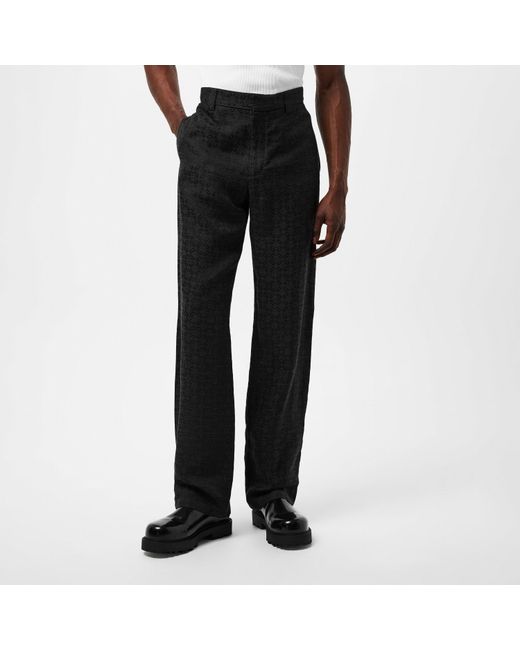 Givenchy Black Monogram Jacquard Trousers for men