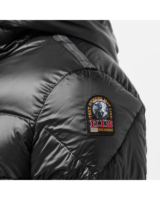 Parajumpers Black Pharell Water Resistant Duck Down Short Puffer Jacket for men