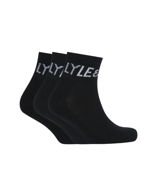 Lyle & Scott Black Lyle Sammy 3Pk for men