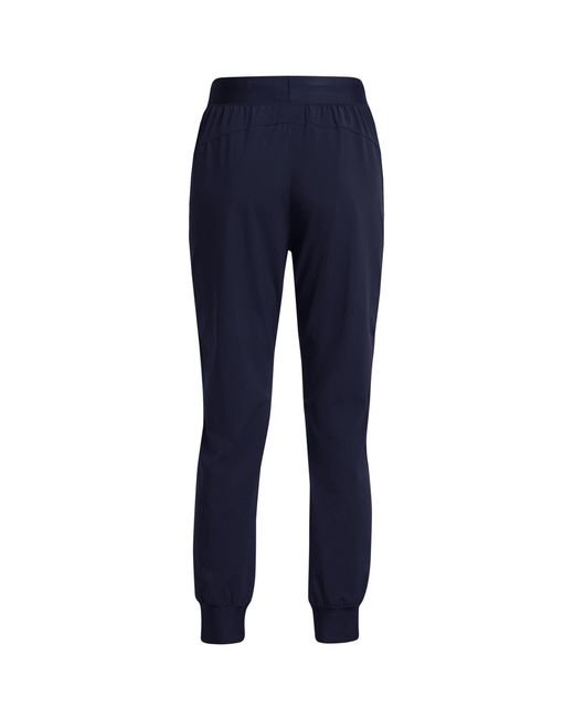 Under Armour Blue High Rise Woven Performance Tracksuit Bottom