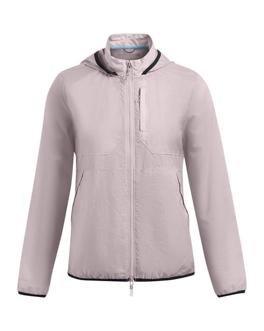 Under Armour Purple Weather Resistant Breathable Performance Running Jacket