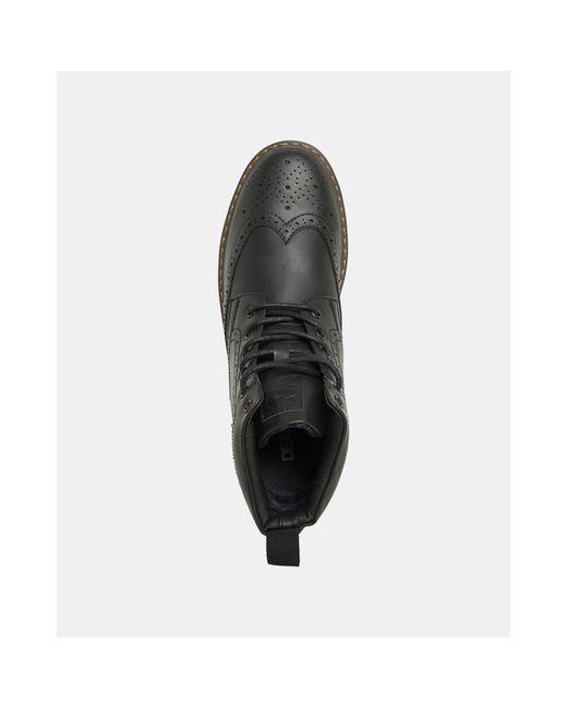 Deakins Black Deaks Trigger Brogue Boots for men