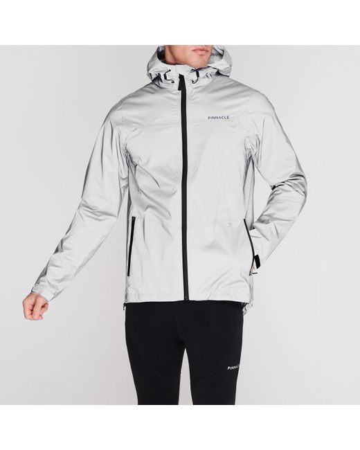 Pinnacle Gray Waterproof Reflective Cycling Jacket