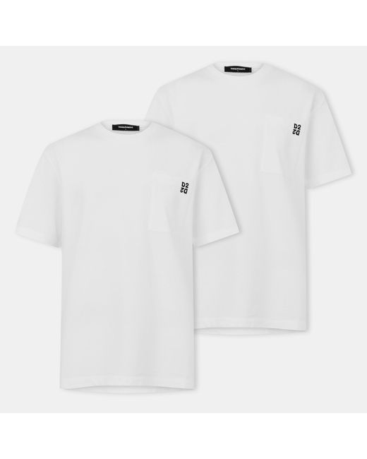 DSquared² White Soft Breathable T-Shirt for men