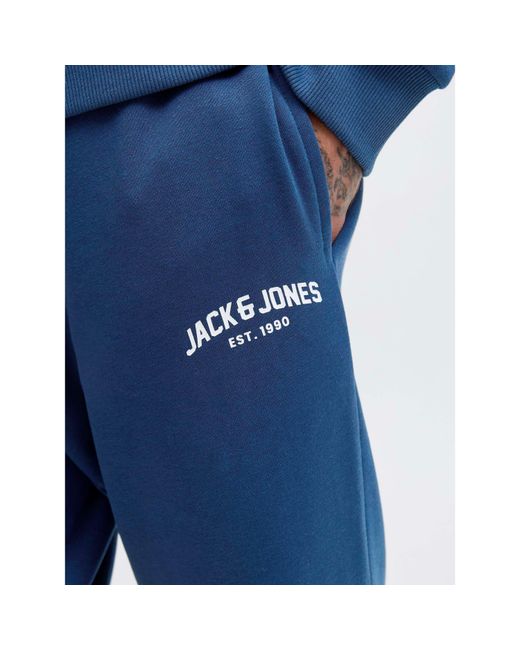Jack & Jones Blue Arch Crew Sweat Tracksuit Co-Ord Set for men